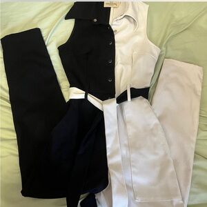 Fashion Brand Company Monochrome Jumpsuit